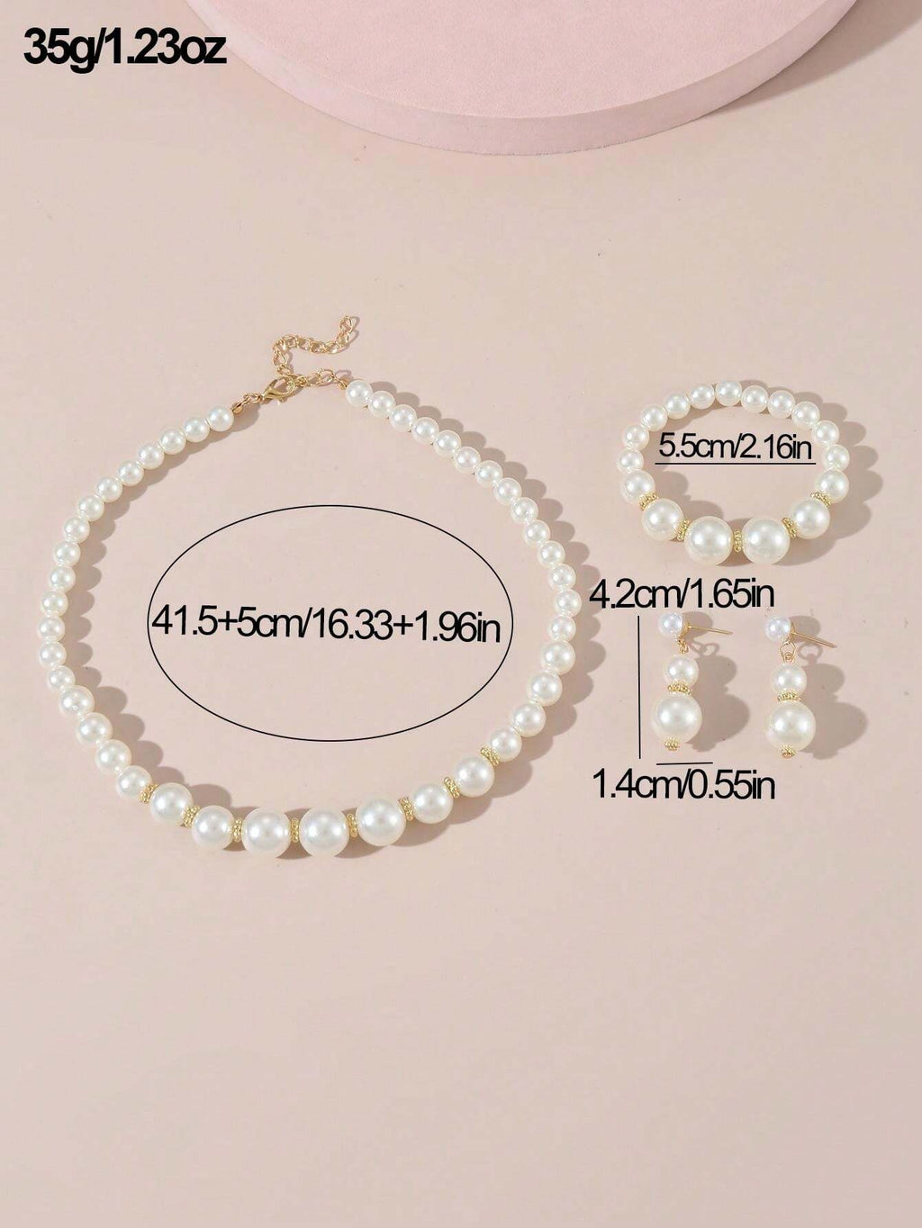 15699 1b-001 Conjunto Joyeria 4 Pzas