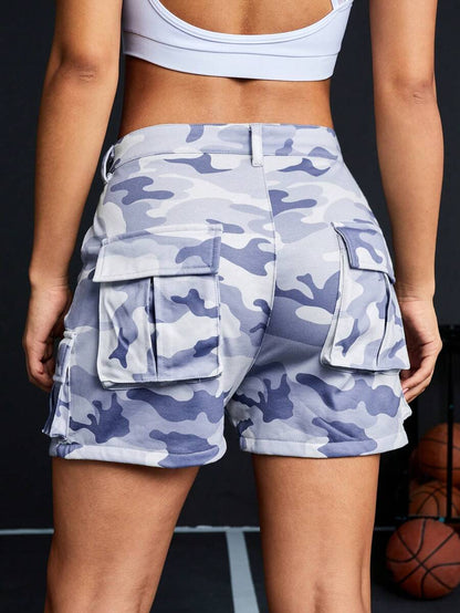 11157 1a-010 Pantalones Cortos Deportivos De Camuflaje