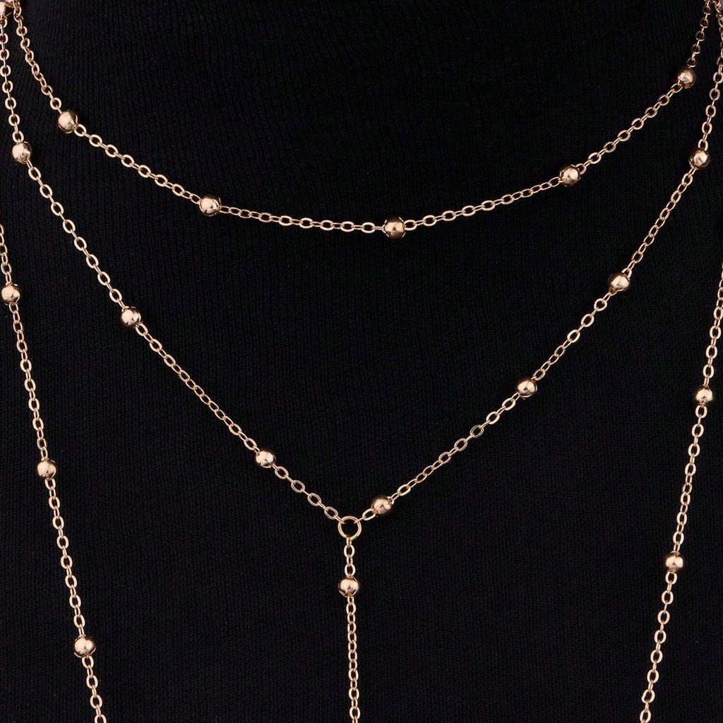 11235 1b-072  Una Pieza Cadena De Cuerpo 1 Pza