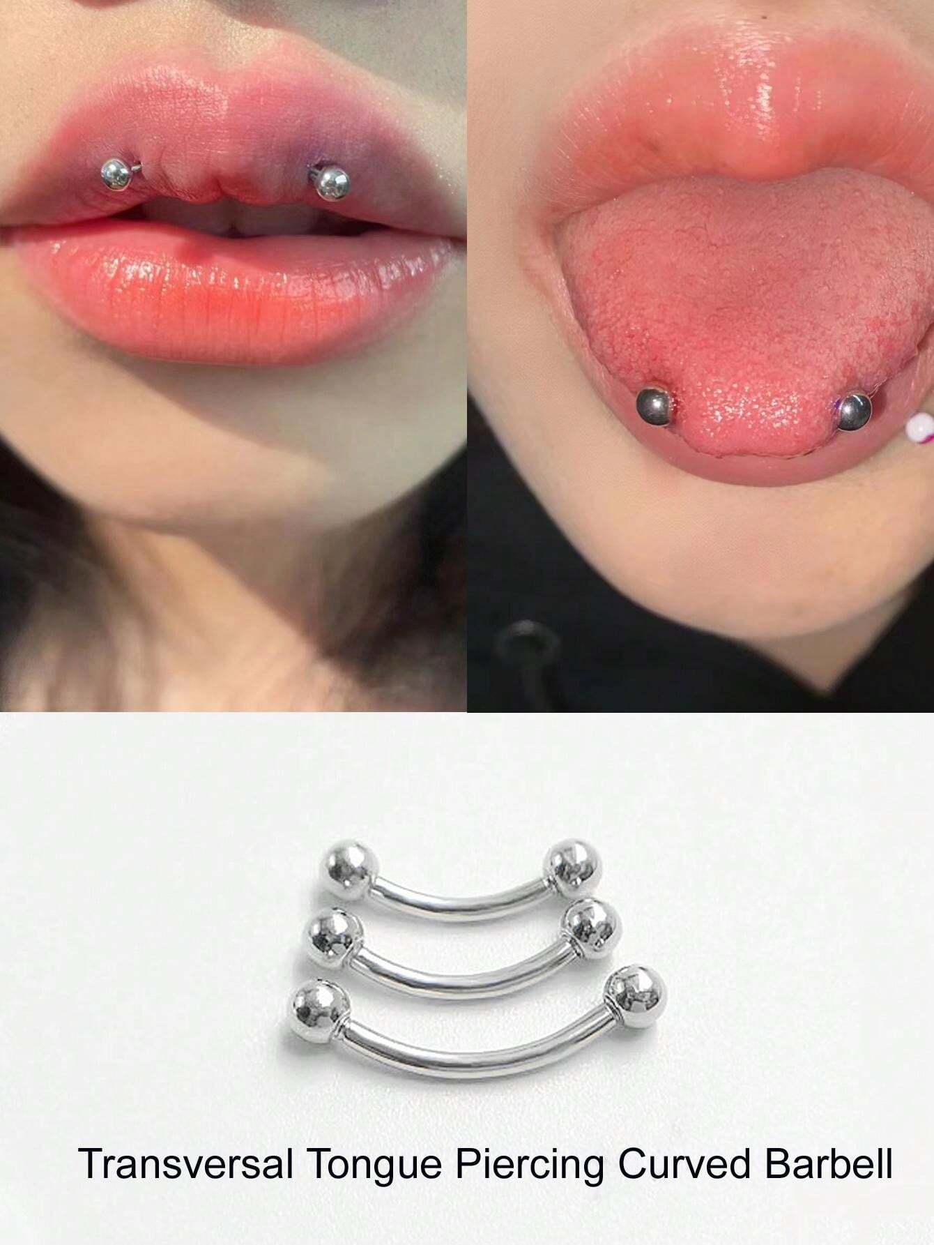 12017 1b-022 Piercing para labios 3 Pzas