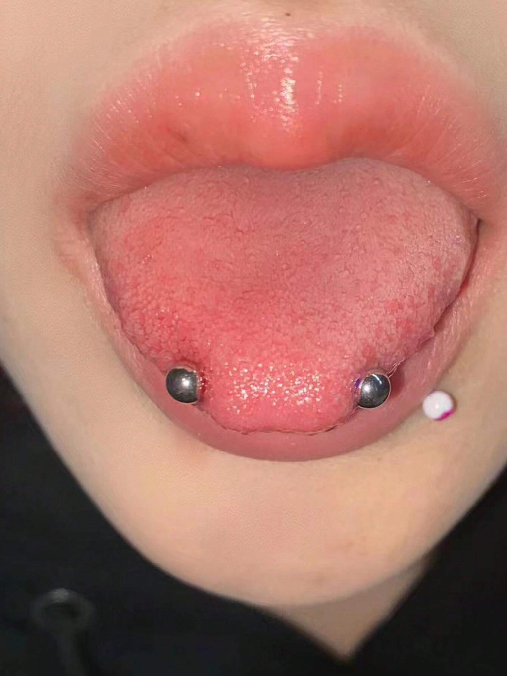 10018 1b-076 Dos Piezas Piercing Transversal De Barra De La Lengua