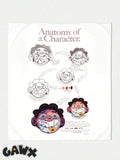 7413 1a-099 Una pieza con estampado de dibujos animados Tapiz