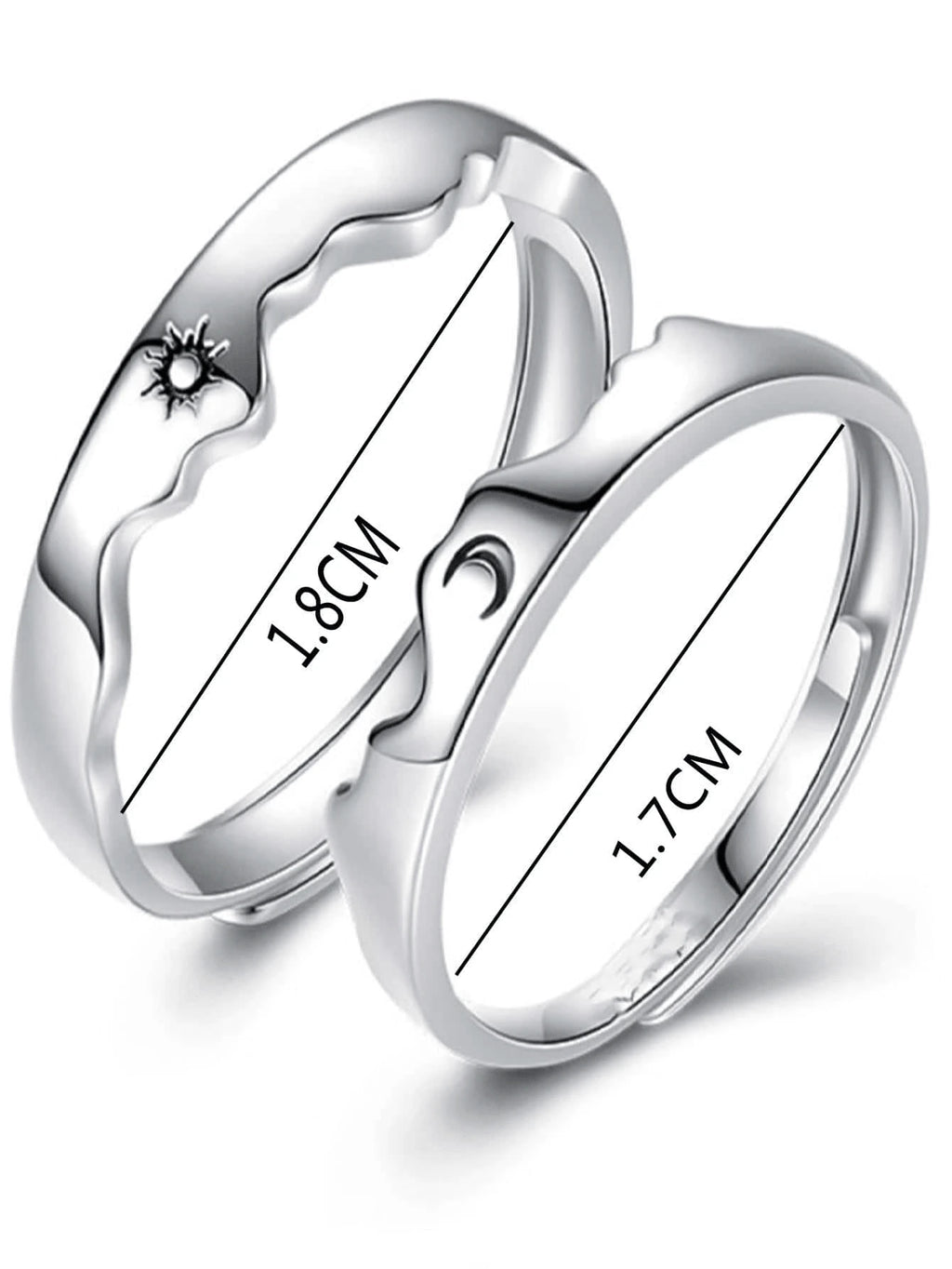 14973 1b-034 Anillos de pareja 2 Pzas