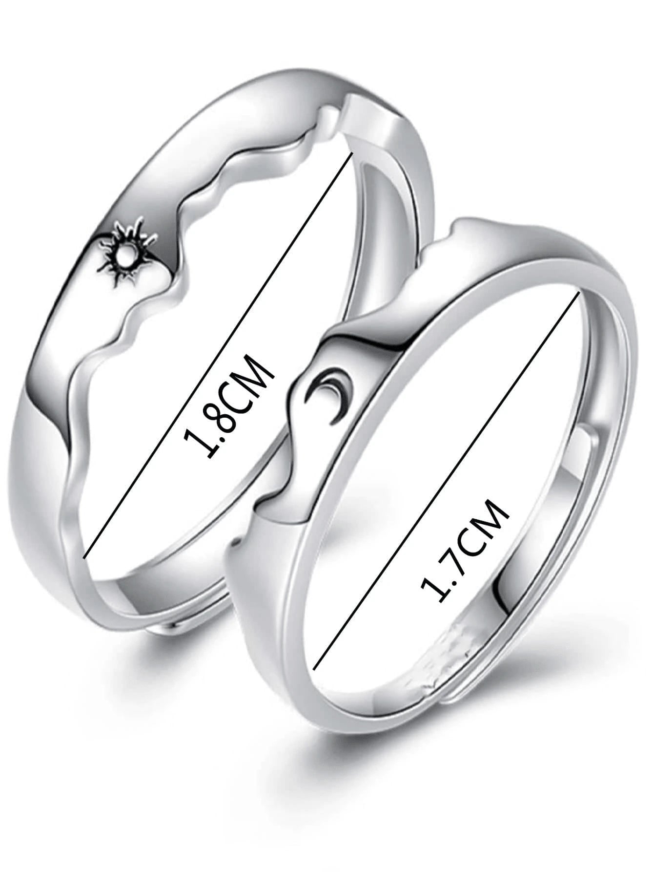 14973 1b-034 Anillos de pareja 2 Pzas