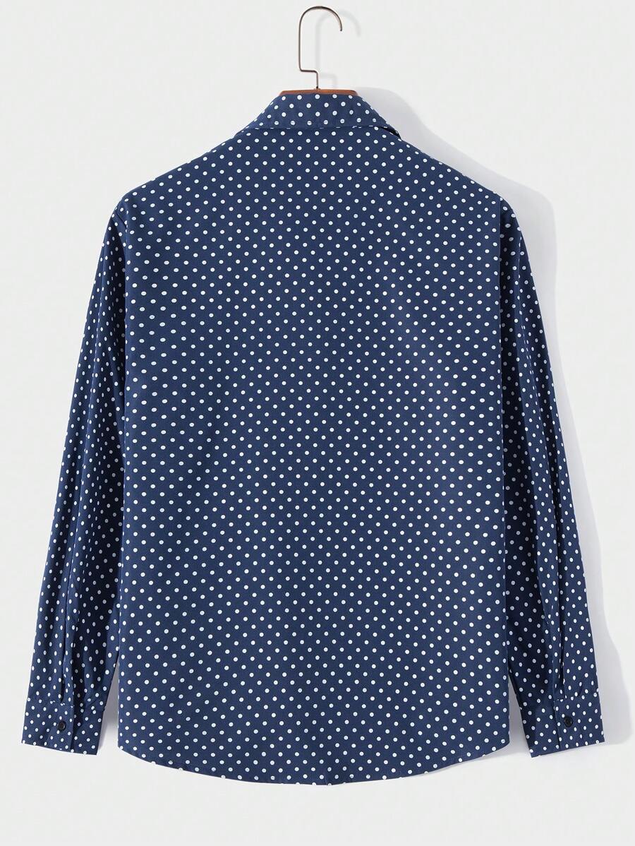 9547 1a-100 Camisa Larga De Manga Larga Para Hombres Con Botones