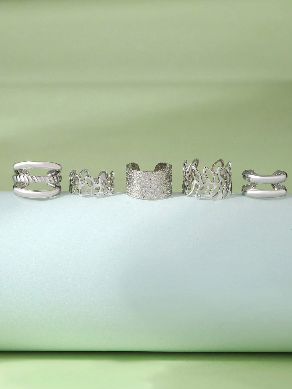 15388 2b-01-03 Pendientes Ajustables Dorados 5 Pzas