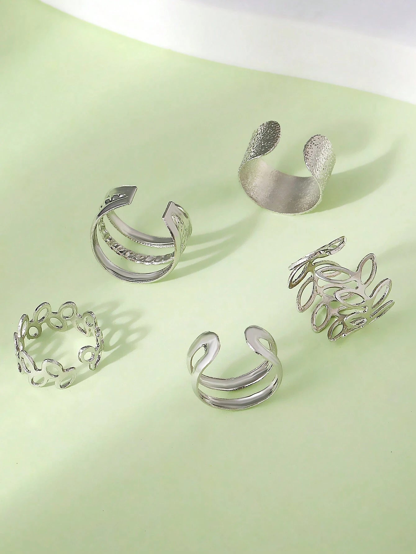 15388 2b-01-03 Pendientes Ajustables Dorados 5 Pzas