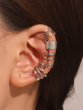 15388 2b-01-03 Pendientes Ajustables Dorados 5 Pzas