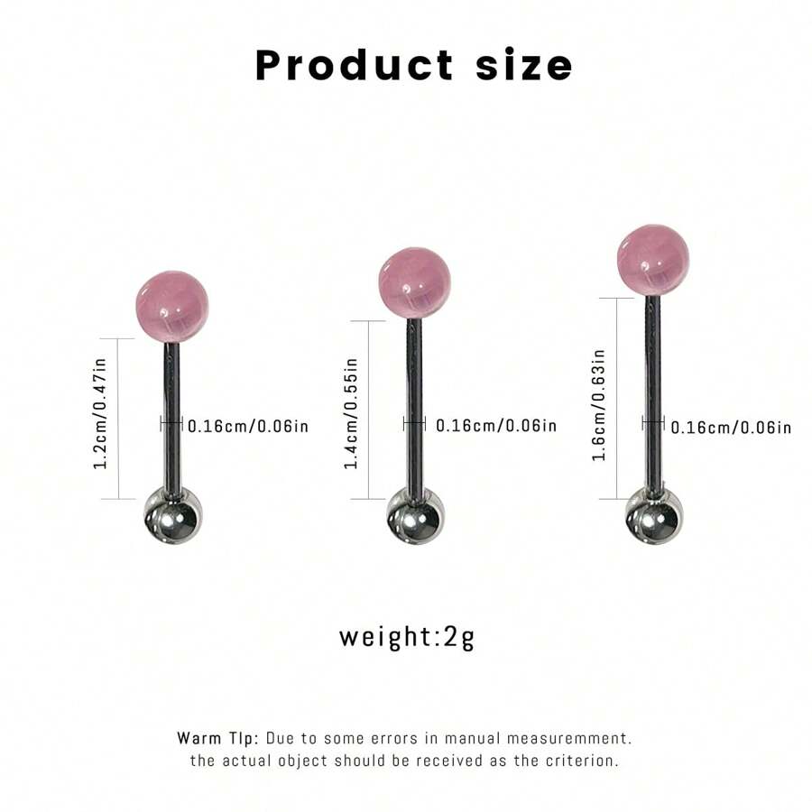 12647 1b-011 Piercing para lengua 1 Pza