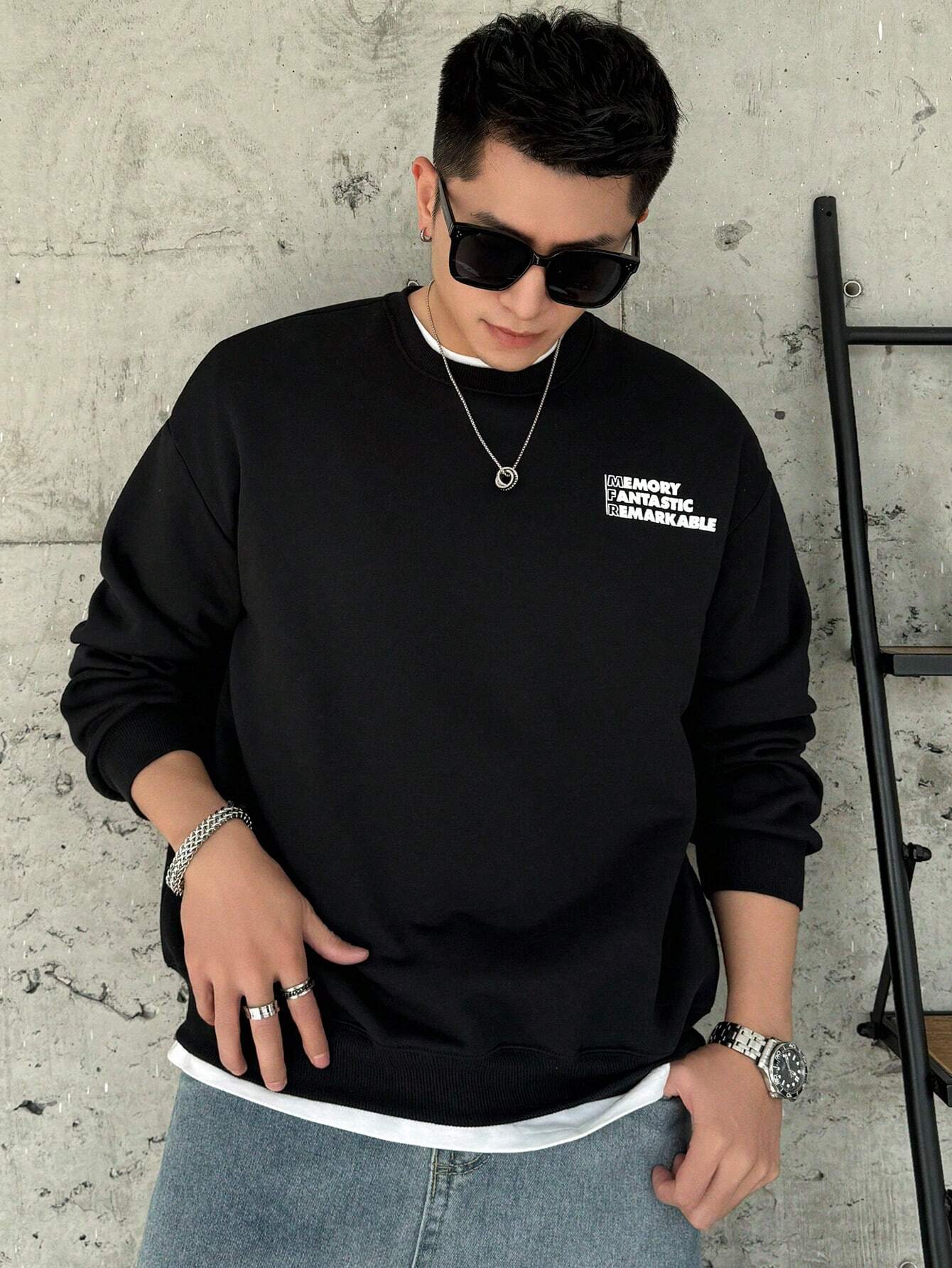 13925 2a-04-23 Sudadera Con Estampado De Letras 1 Pza
