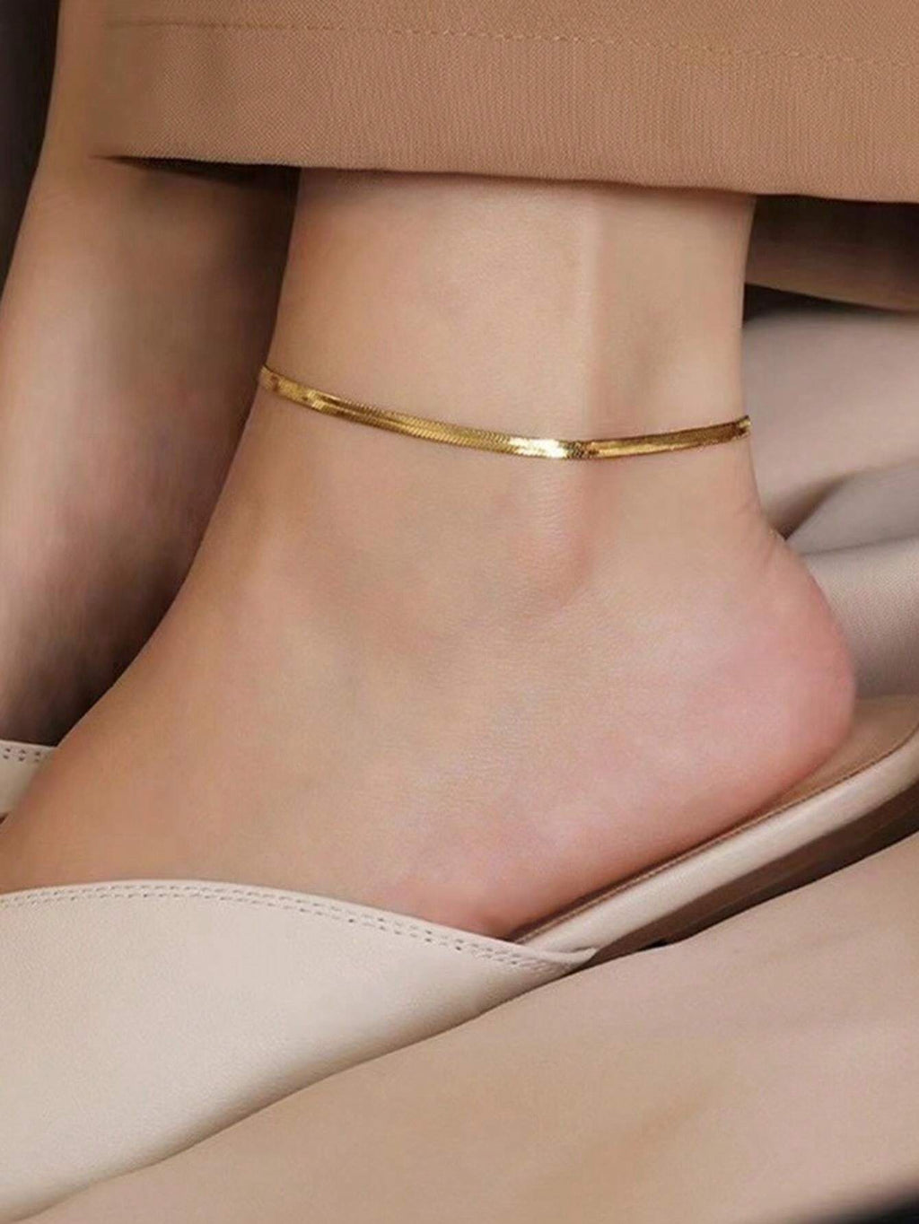 9071 1b-035 Tobillera De Cadena De Serpiente