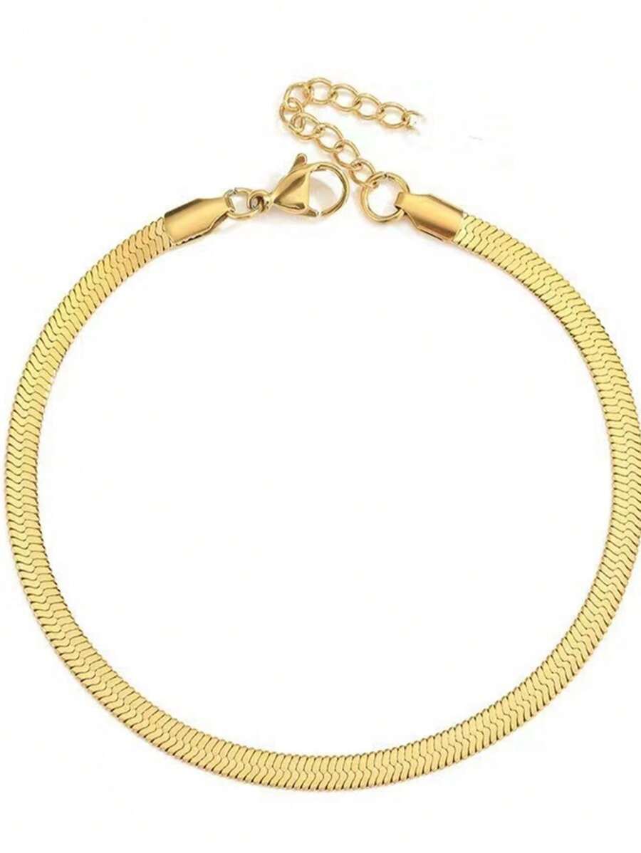 9071 1b-035 Tobillera De Cadena De Serpiente