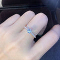 10613 1b-074 Anillo De Compromiso Con Incrustaciones Simples De Estilo Europeo