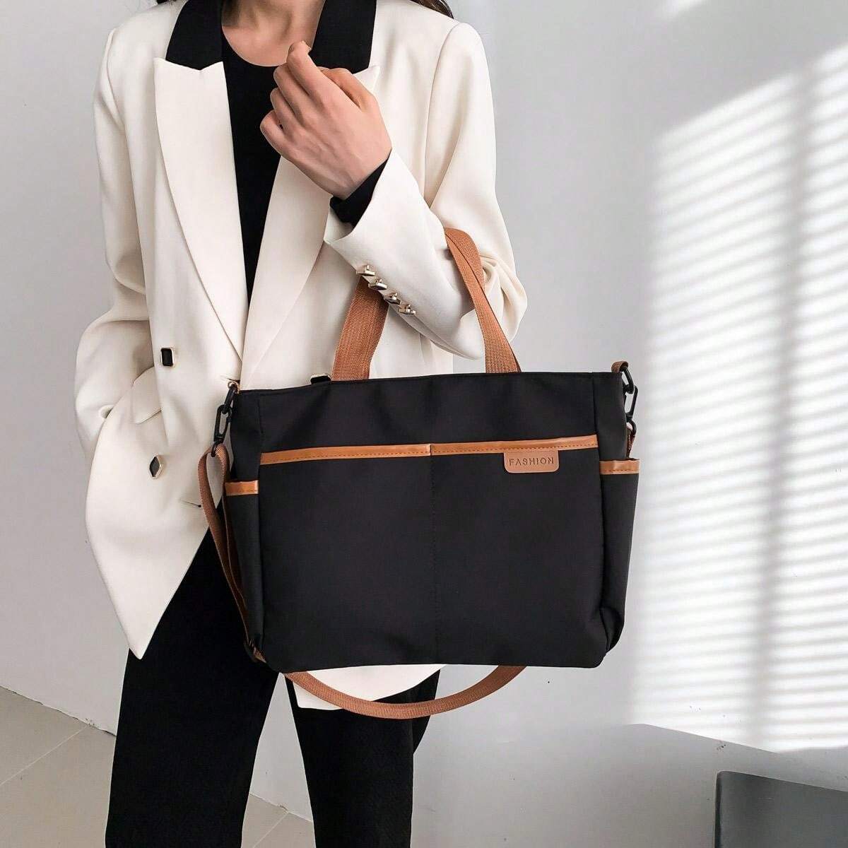 14940 1c-028 bolso de mano de estilo europeo y americano con bloques de color