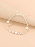 10924 01-b03-02 Una Pieza Pulsera Con Perlas