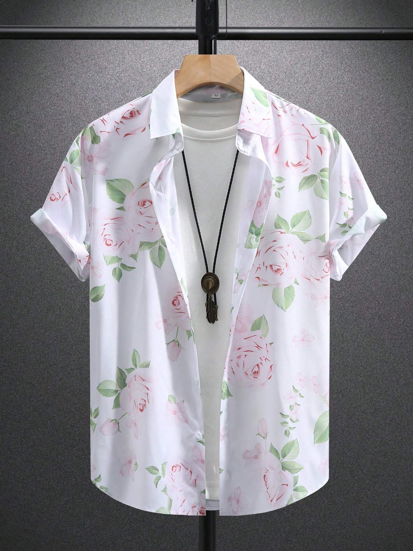 14112 1a-077 Camisa Estampada Con Flores 1 Pza