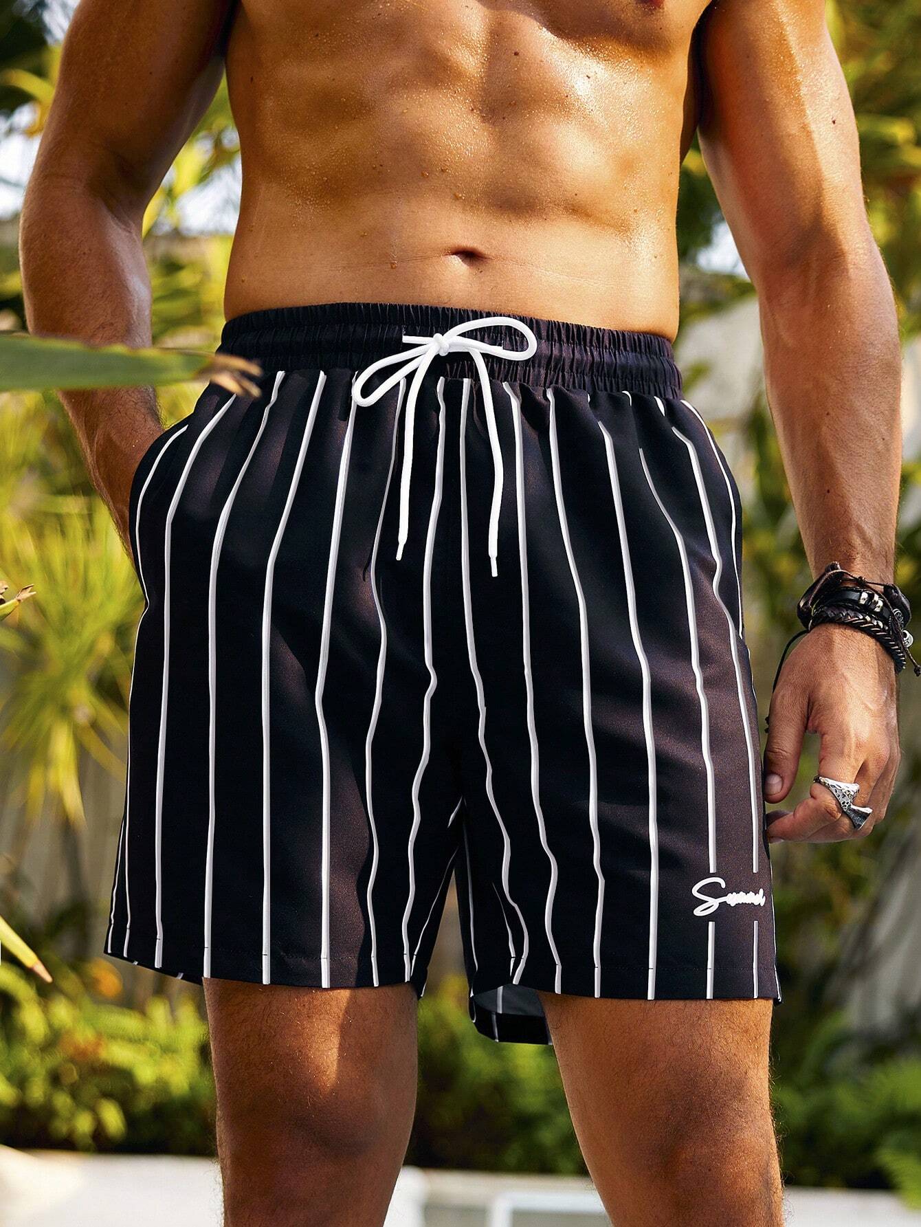 12363 1t-012 Short Playa Rayas Hombres 1 Pza