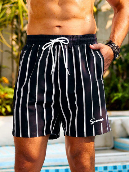 12363 1a-064 Short Playa Rayas Hombres 1 Pza