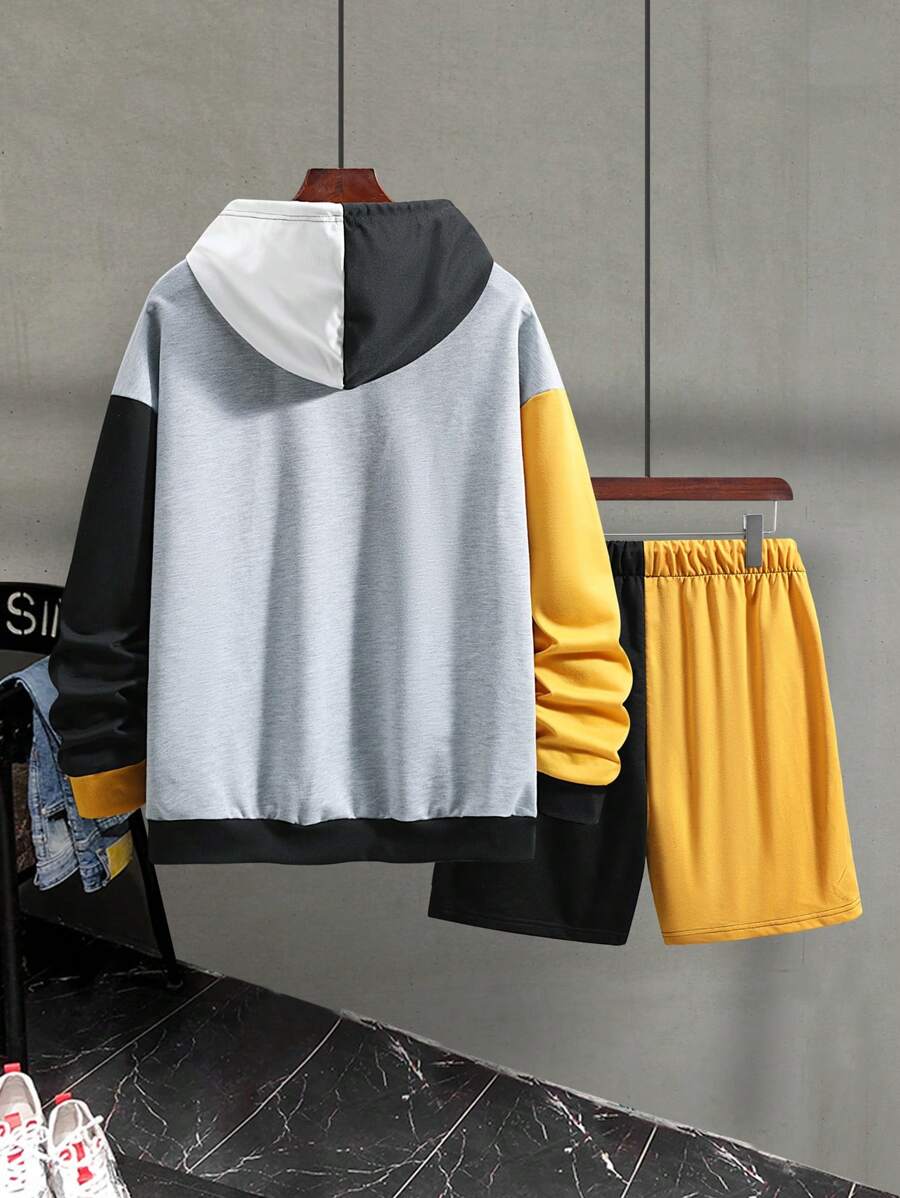 9915 2c-282 Conjunto De Pantalones Cortos Y Sudadera Con Capucha