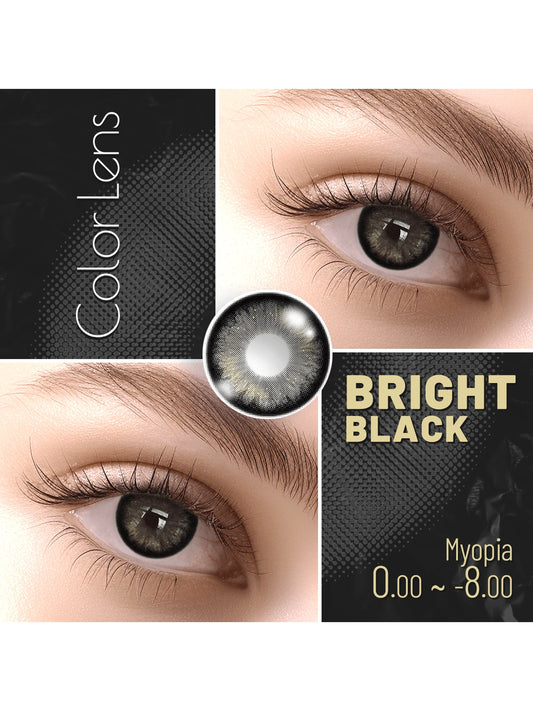 7586 1b-03-17 1t-004 Lentes De Contacto De Color Negro Con Un Período De Uso De 1 Año