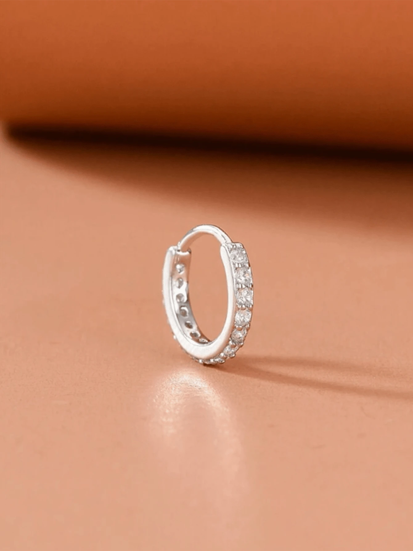 15294 1b-052 1 Pieza Aro De Nariz Súper Brillante Y Elegantemente Engastado