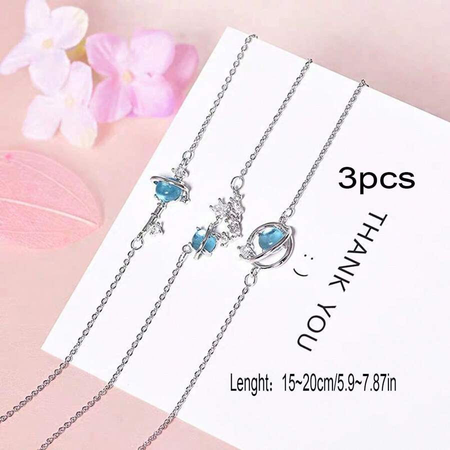10928 1b-047 set de tres piezas De Pulseras