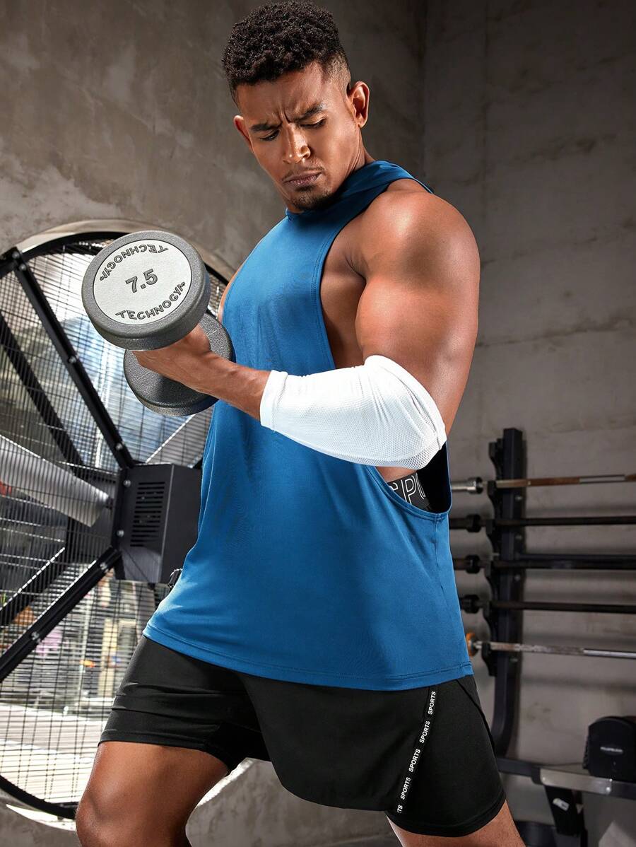 10840 1t-006 Capucha Y Estampado De Letras Para Hombre