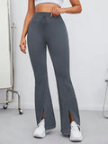9552 1t-007 Pantalones Deportivos Con Piernas Divididas Para Mujeres