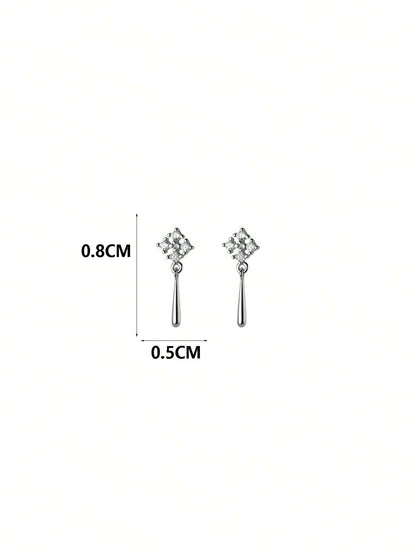 15102 1b-05-03 Aretes Cuadrados 2 Pzas