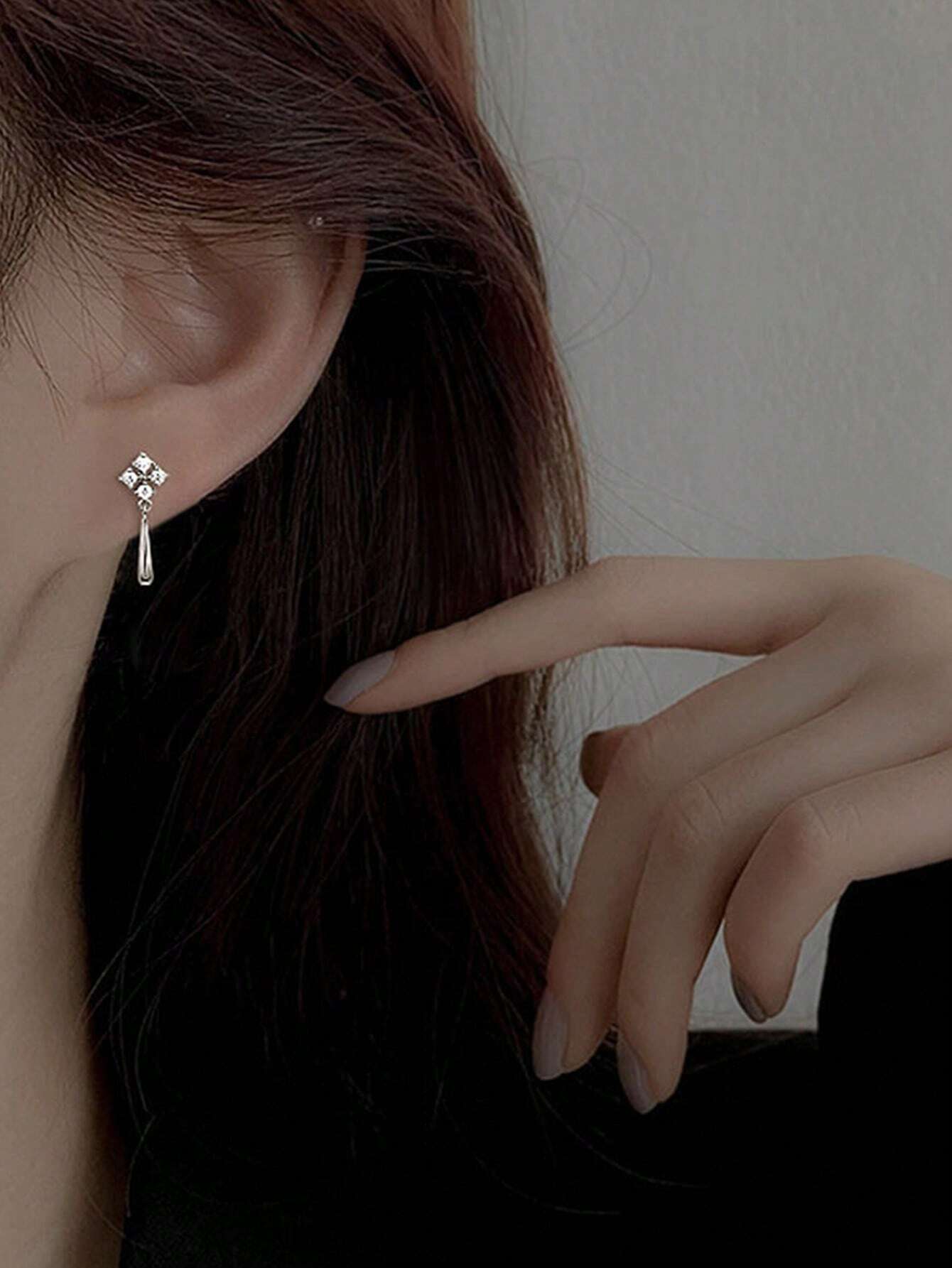 15102 1b-002 Aretes Cuadrados 2 Pzas