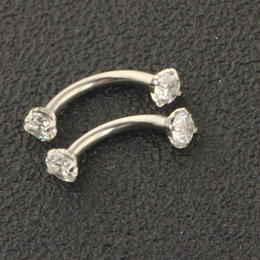 11114 1b-074 Piercing de Labio 2 Pzas