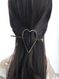 9957 b01-11 Pinza De Pelo En Forma De Corazón Simple Para Mujeres