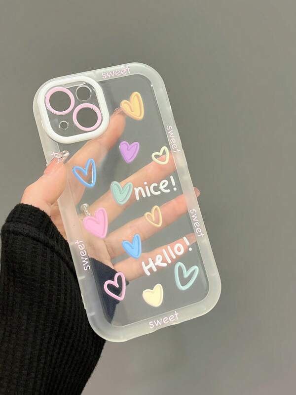7682 2t-014 Una funda de iPhone con corazones