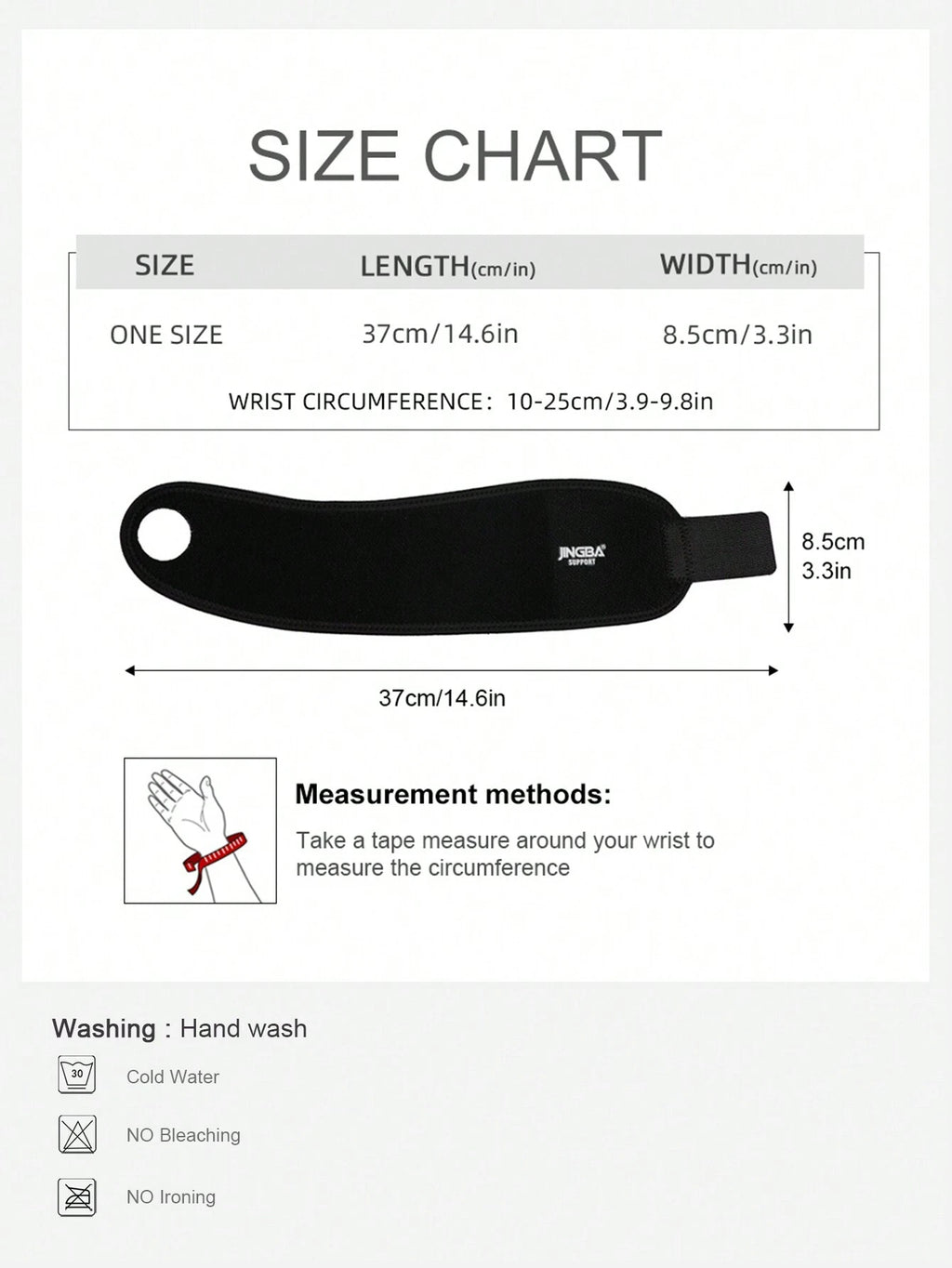 16121 1b-020 Soporte De Muñeca Ajustable 1 Pza
