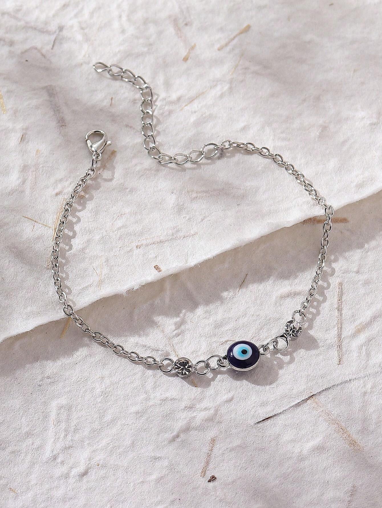 9077 1b-035 Tobillera de Ojo Simple Y Elegante