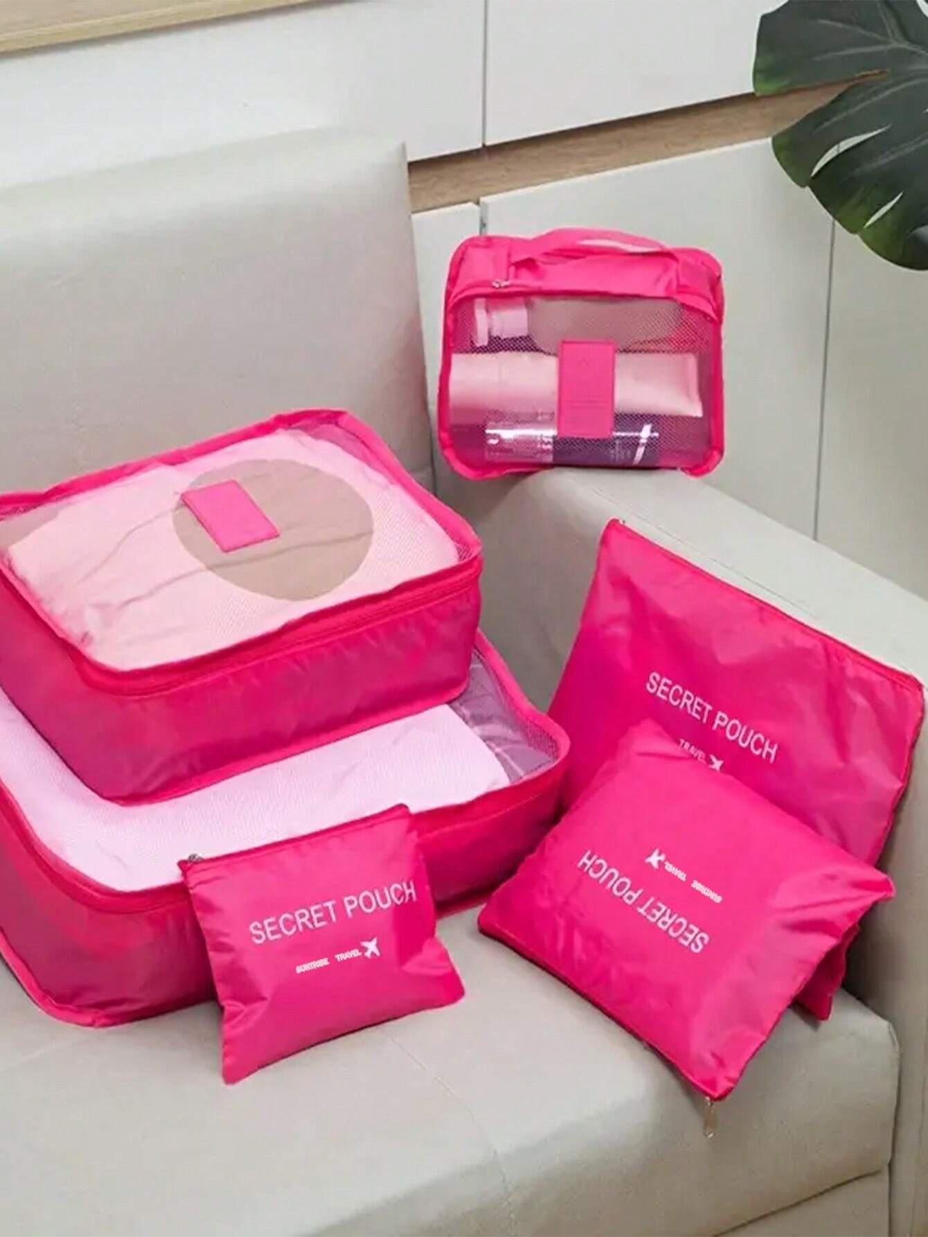 10345 2c-01-02 Seis bolsas de almacenamiento de ropa de viaje
