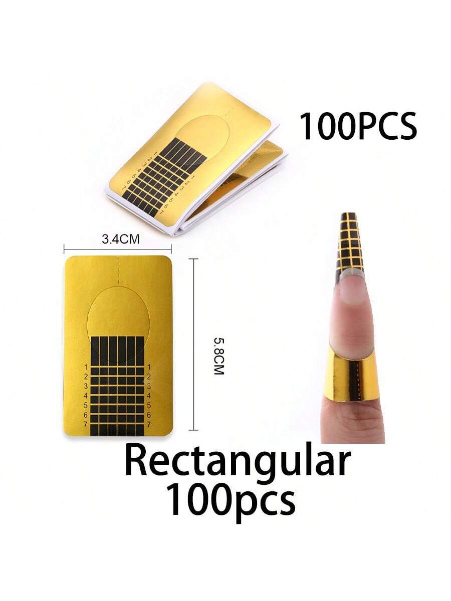 14417 1b-022 Molde Para Uñas 100 Pzas