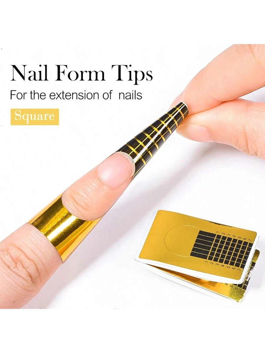 14417 1b-022 Molde Para Uñas 100 Pzas