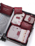 9353 1t-002 Juego de bolsas de almacenamiento de viaje de 6 piezas