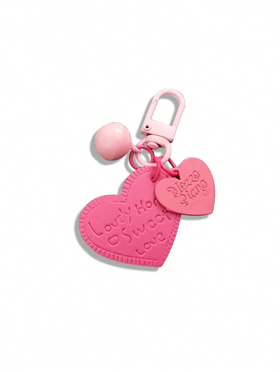 9255 a10-05 Funda Para Auriculares Tpu En Forma De Corazón Rosa