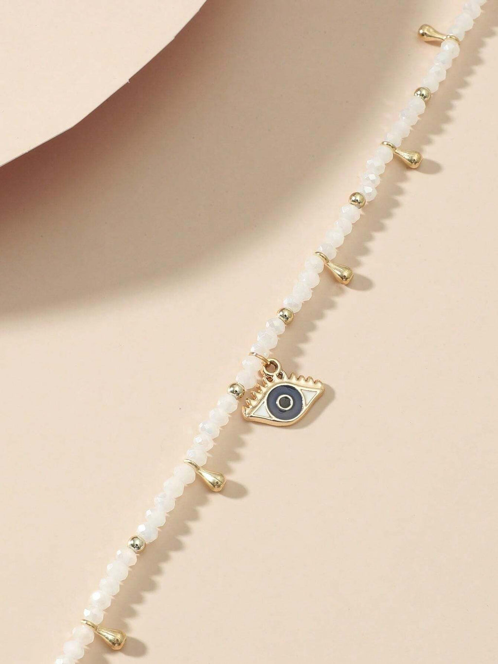 9078 1b-035 Tobillera De Ojo De Cristal Multicolor