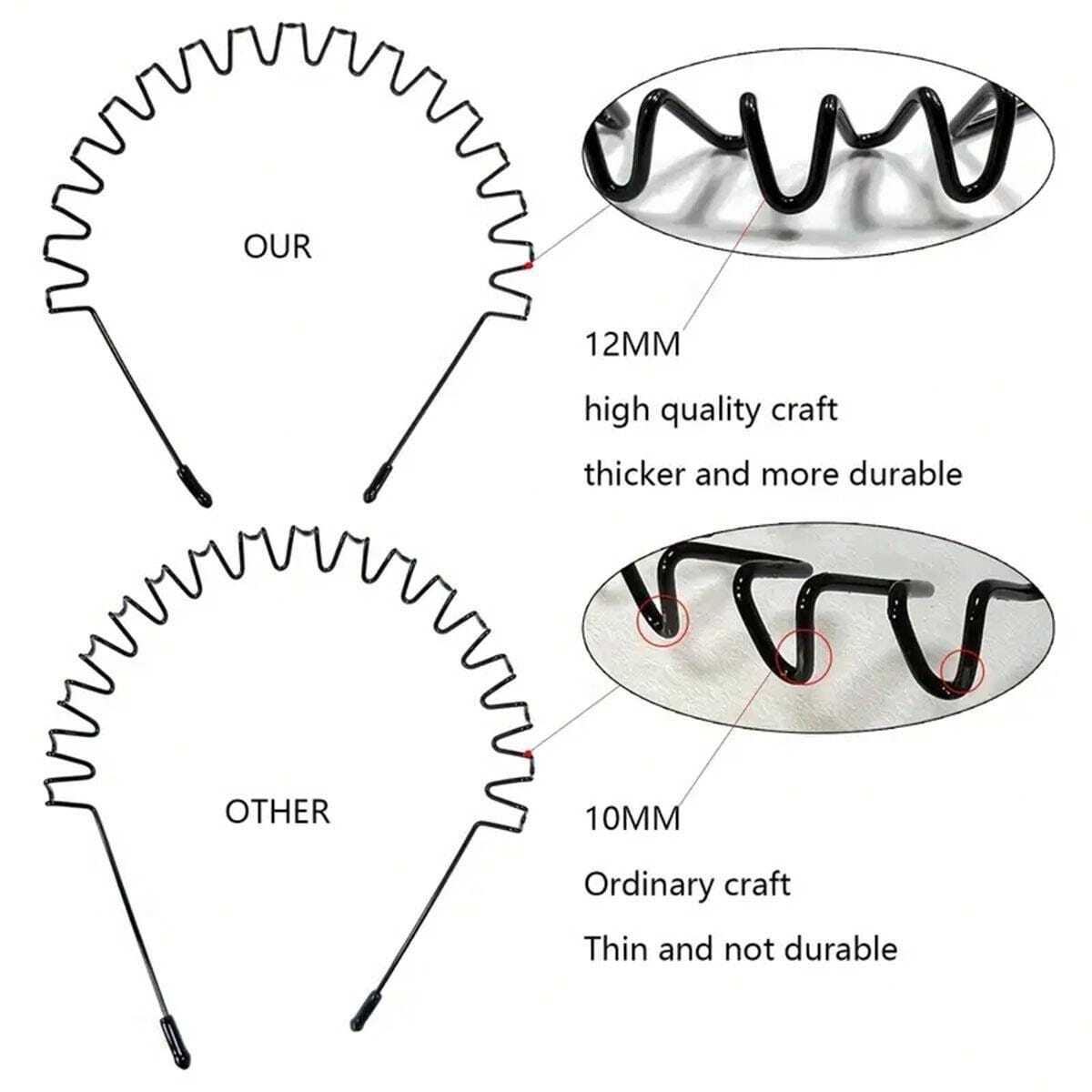 13217 1b-014 1 Pieza Banda De Pelo De Metal