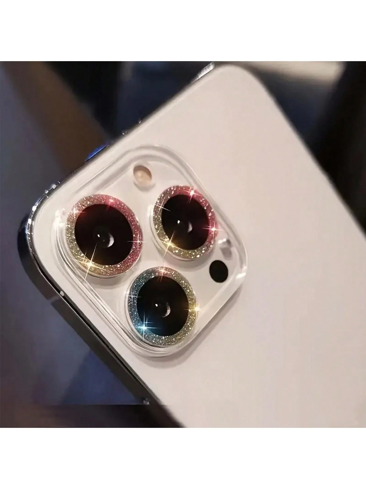 9193 2t-ProCa Conjunto De Protector De Cámara Y Vidrio Protector De Lente Con Purpurina