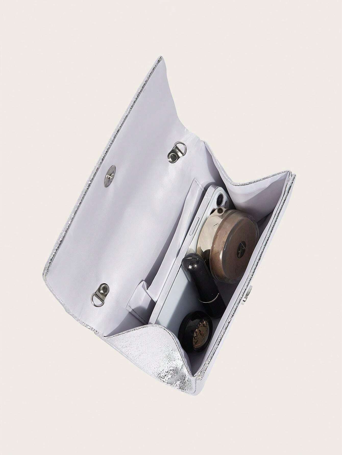 9715 1c-020 Bolso Clutch De Noche De Pu Con Cadena De Hombro Para Baile