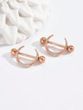 10024 1b-076 UnPar De Anillos Para Pezones Artificiales Y De Acero Inoxidable