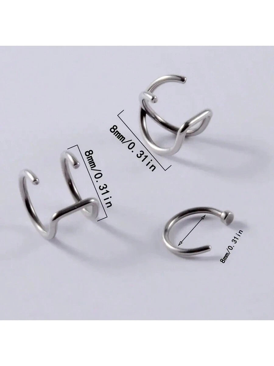 12650 1b-011 Piercing de labios 3 Pzas