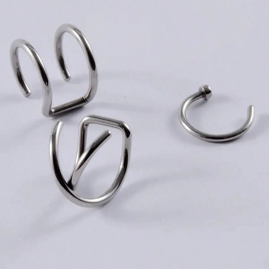 12650 1b-011 Piercing de labios 3 Pzas