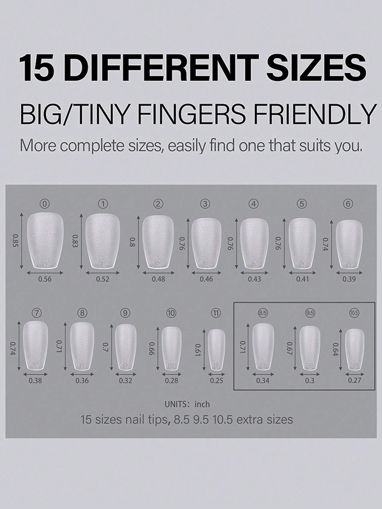 14416 1b-022 Uñas postizas 240 Unidades