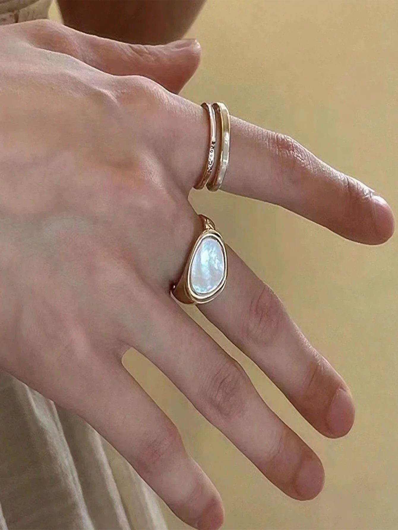 10321 1b-023 Seis Piezas Anillo De Esmeralda Para Mujer