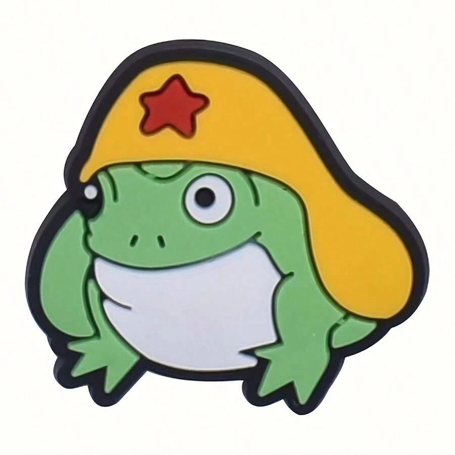 9644 1b-066 Dieciséis Piezas De Encantos De Zapatos De Rana Lindos Para Bolsas De Burbujas